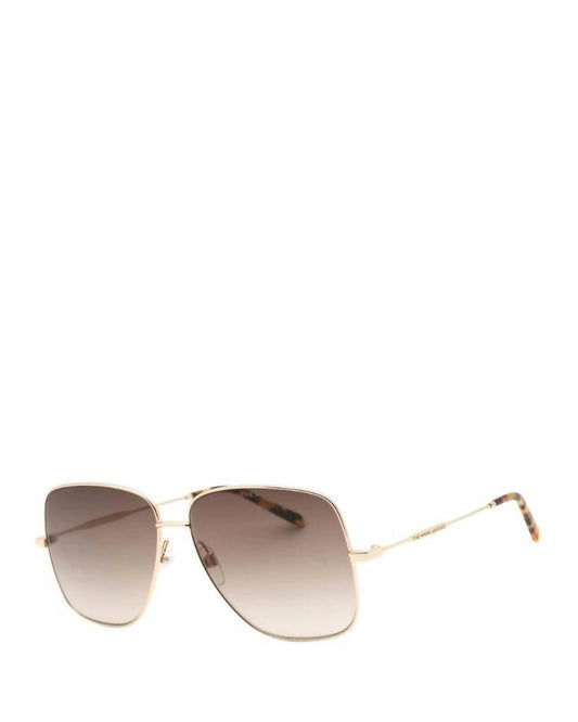 Women's Square Gradient Sunglasses In Gold/brown