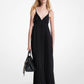 Pleated Georgette Maxi Dress