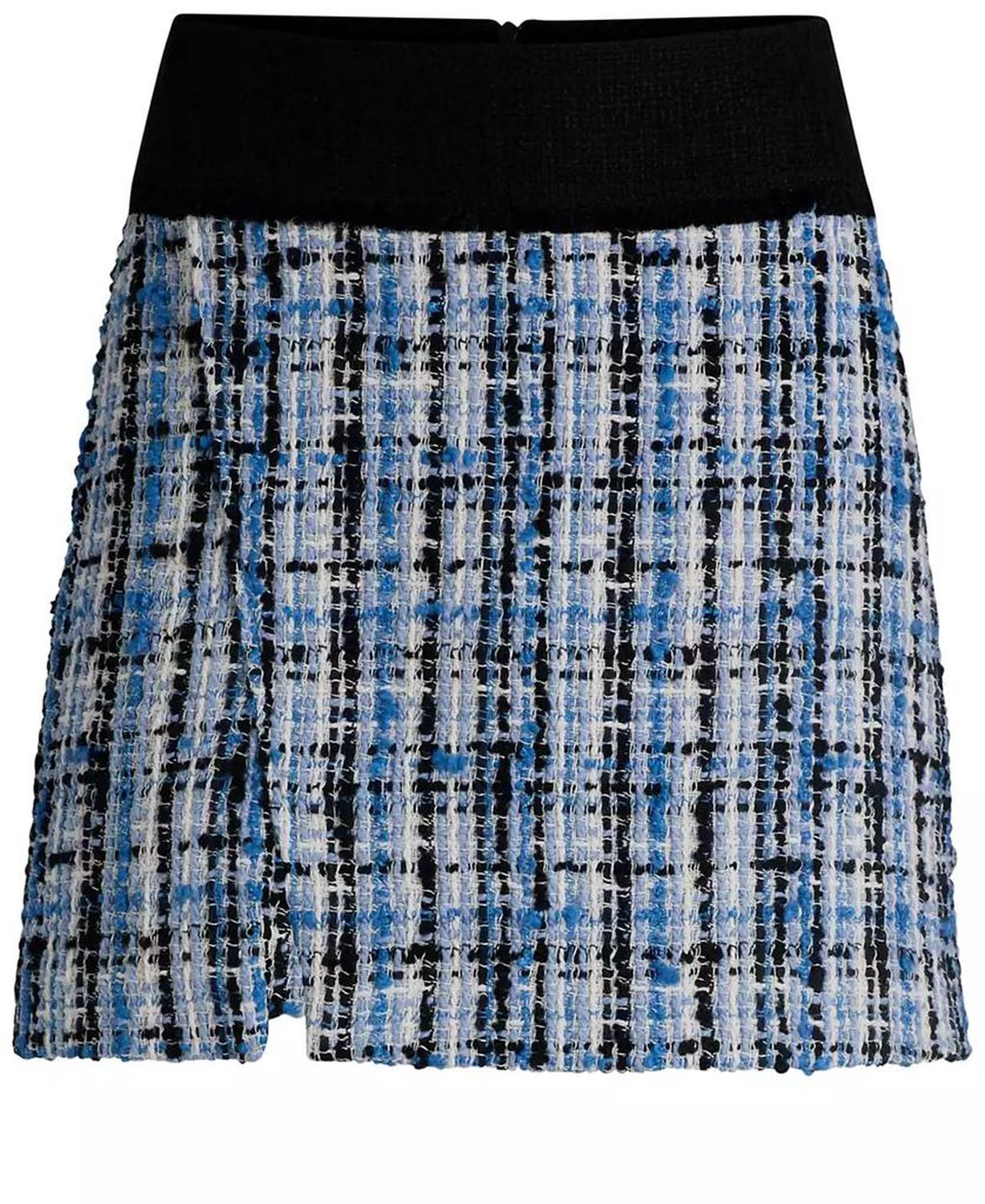 Women's Multicolored Tweed Mini Skirt