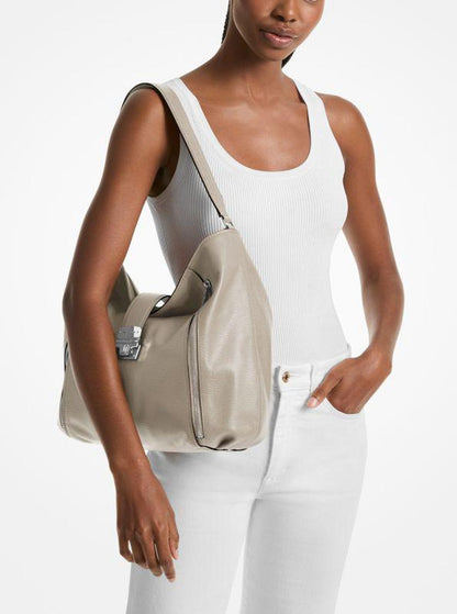 Addie Large Leather Shoulder Bag