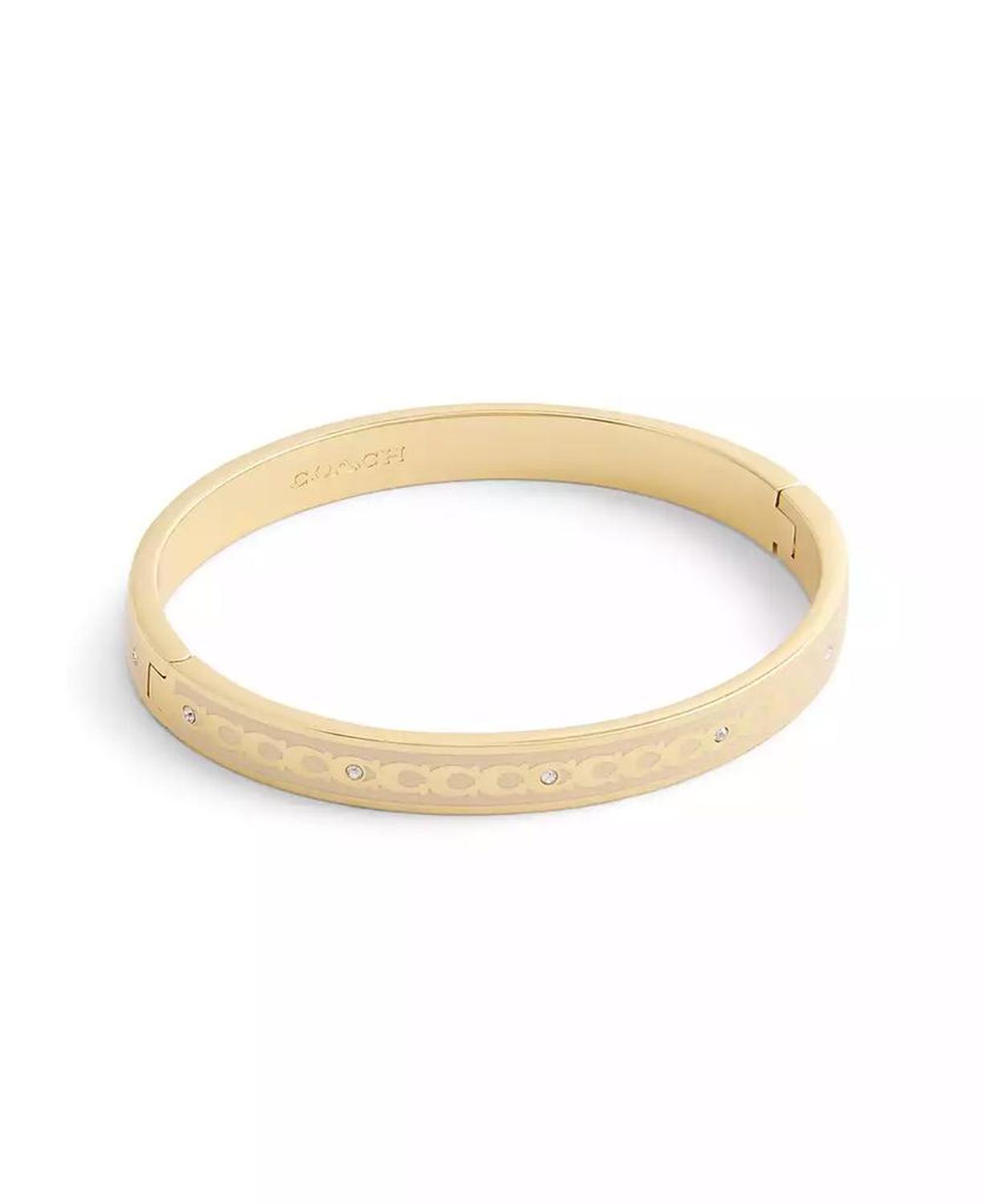 Signature Faux Stone C Enamel Bangle Bracelet