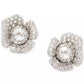 Silver-Tone Cubic Zirconia Poppy Mini Stud Earrings