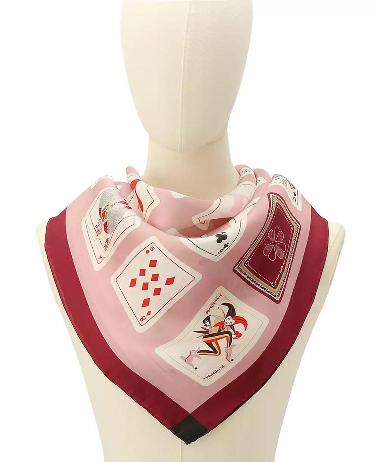 Playing Cards Silk Square Scarf