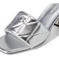 Holly Block Heel Sandals with Quilting
