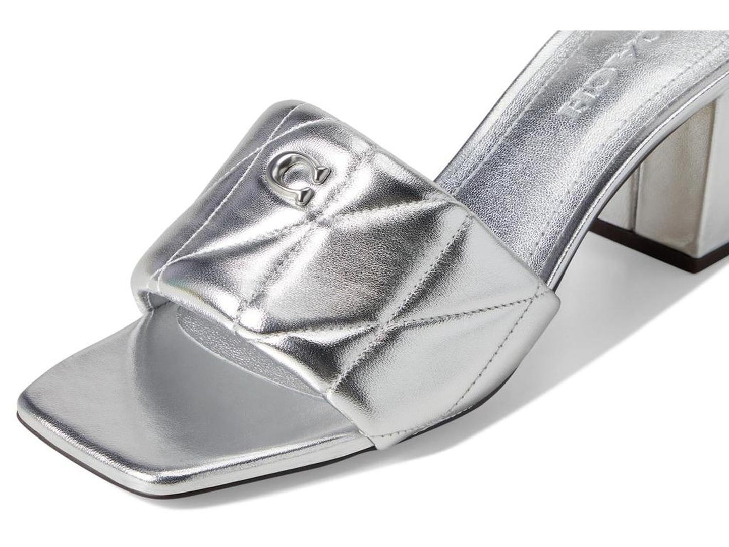 Holly Block Heel Sandals with Quilting