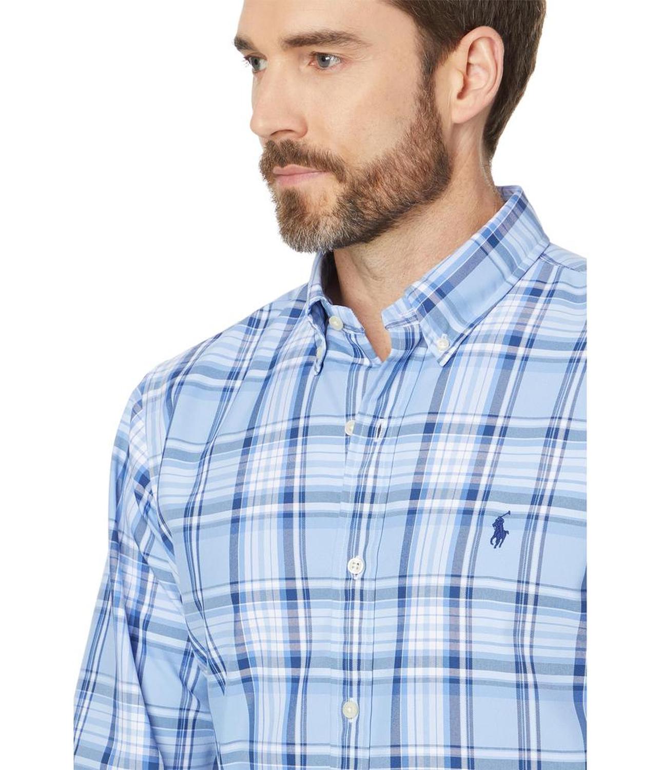 Classic Fit Plaid Oxford Shirt