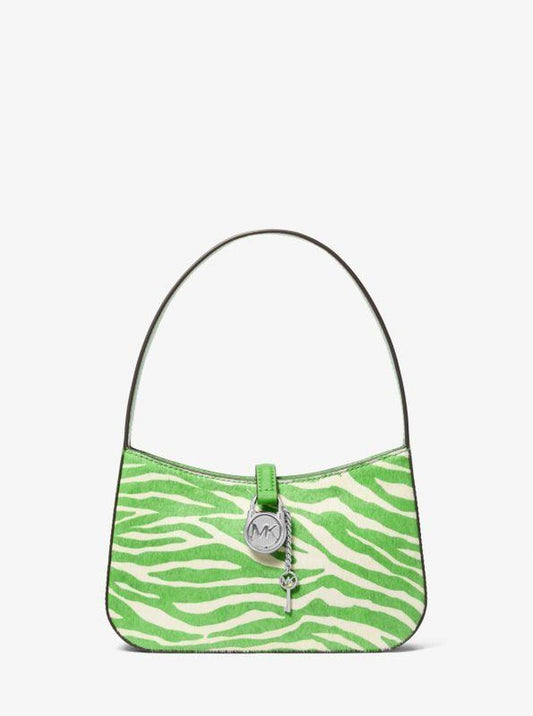 Lyra Small Zebra Print Calf Hair Pochette