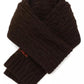 Women's Embroidered Cable-Knit Muffler Scarf