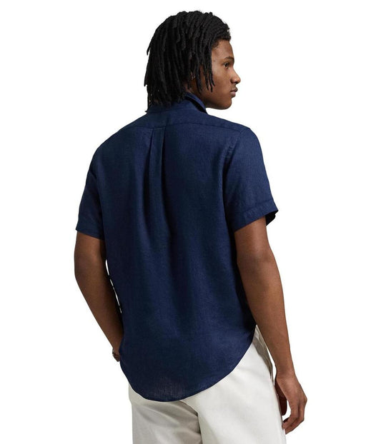 Short Sleeve Classic Fit Linen Shirt