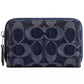 Essential Small Zip Around Wallet in Signature Denim