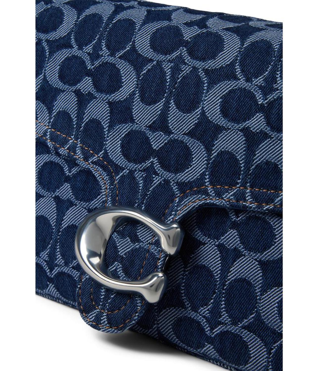 Soft Tabby Shoulder Bag In Signature Denim