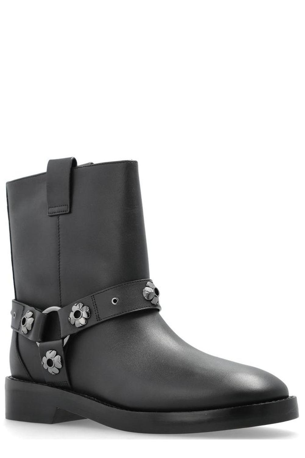 Kate Spade Applique Leather Ankle Boots