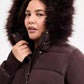 Plus Size Faux-Fur-Trim Hooded Puffer Coat, Exclusively at Macy's