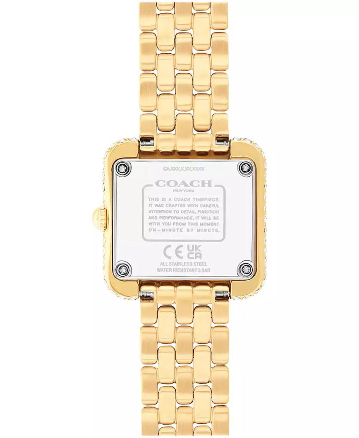 Women's Cass Gold Tone Stainless Steel Bracelet Watch 24mm