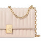 Deco Quilted Leather Mini Flap Chain Crossbody Bag