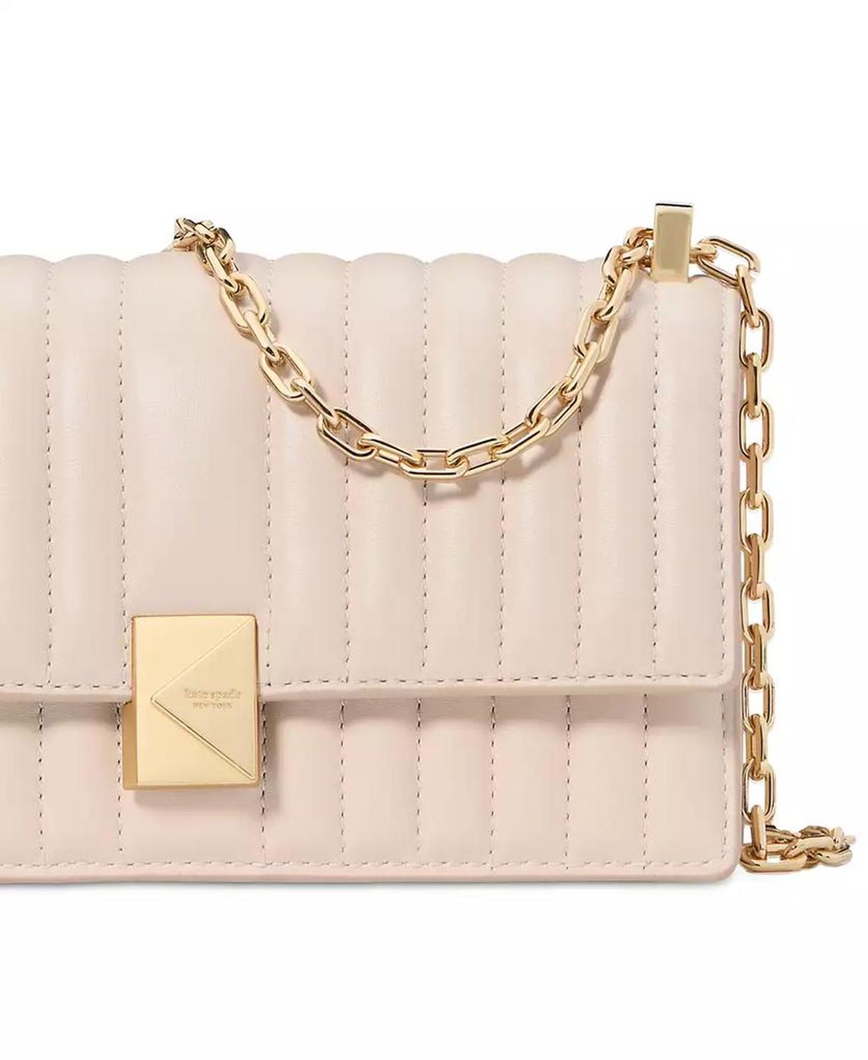 Deco Quilted Leather Mini Flap Chain Crossbody Bag
