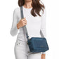 Logo Large Nylon Crossbody with Webbing Strap