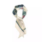 Stacked Tabby Bags Print Silk Skinny Scarf