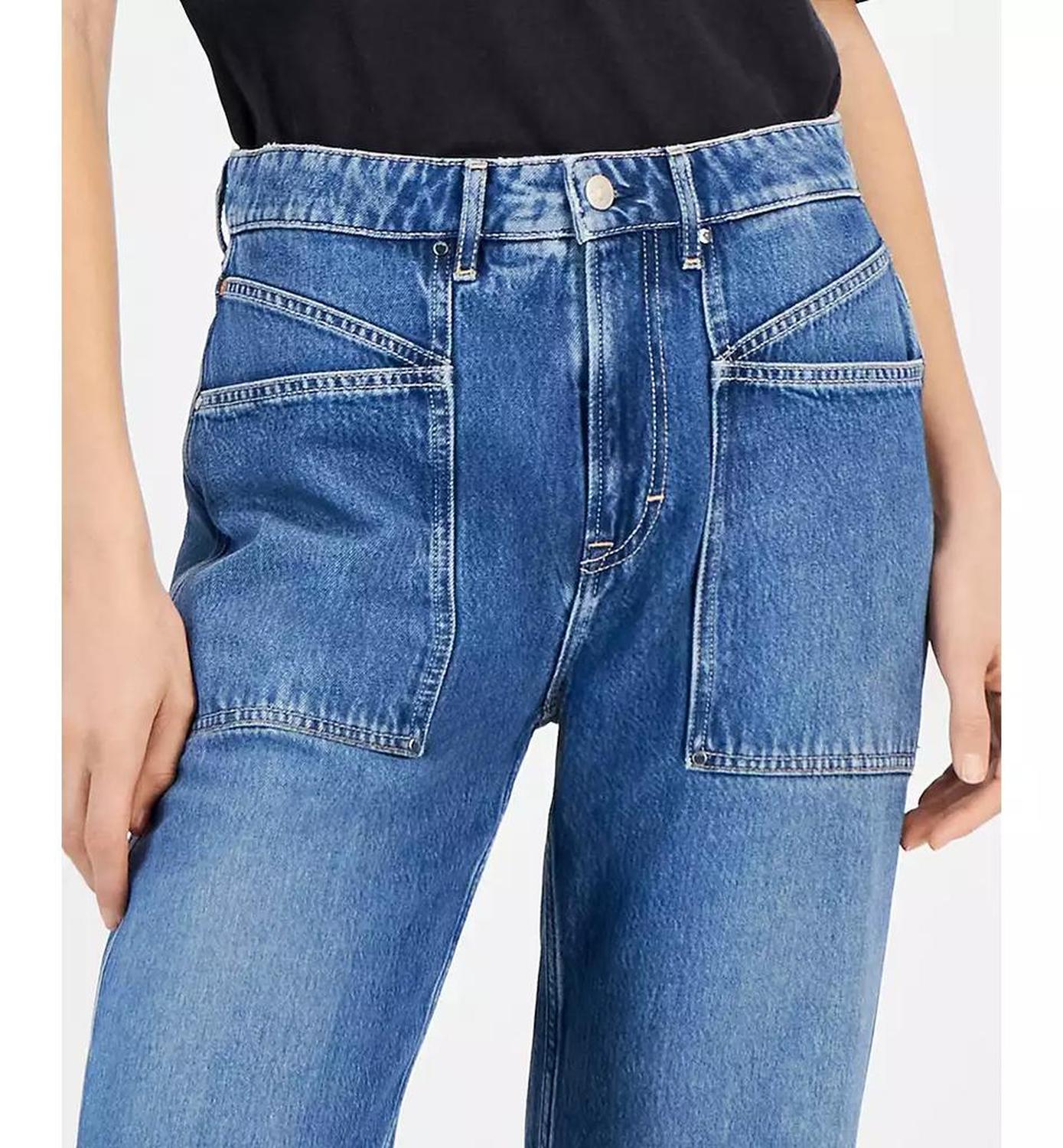 Women's Soft Stretch Denim Wide-Leg Pants