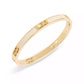 Enamel Signature Horse Carriage Cut Out Bangle Bracelet