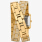 Petite Emery Pavé Gold-Tone Double Wrap Watch