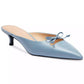 Women's Runway Embellished Bow-Trim Mules