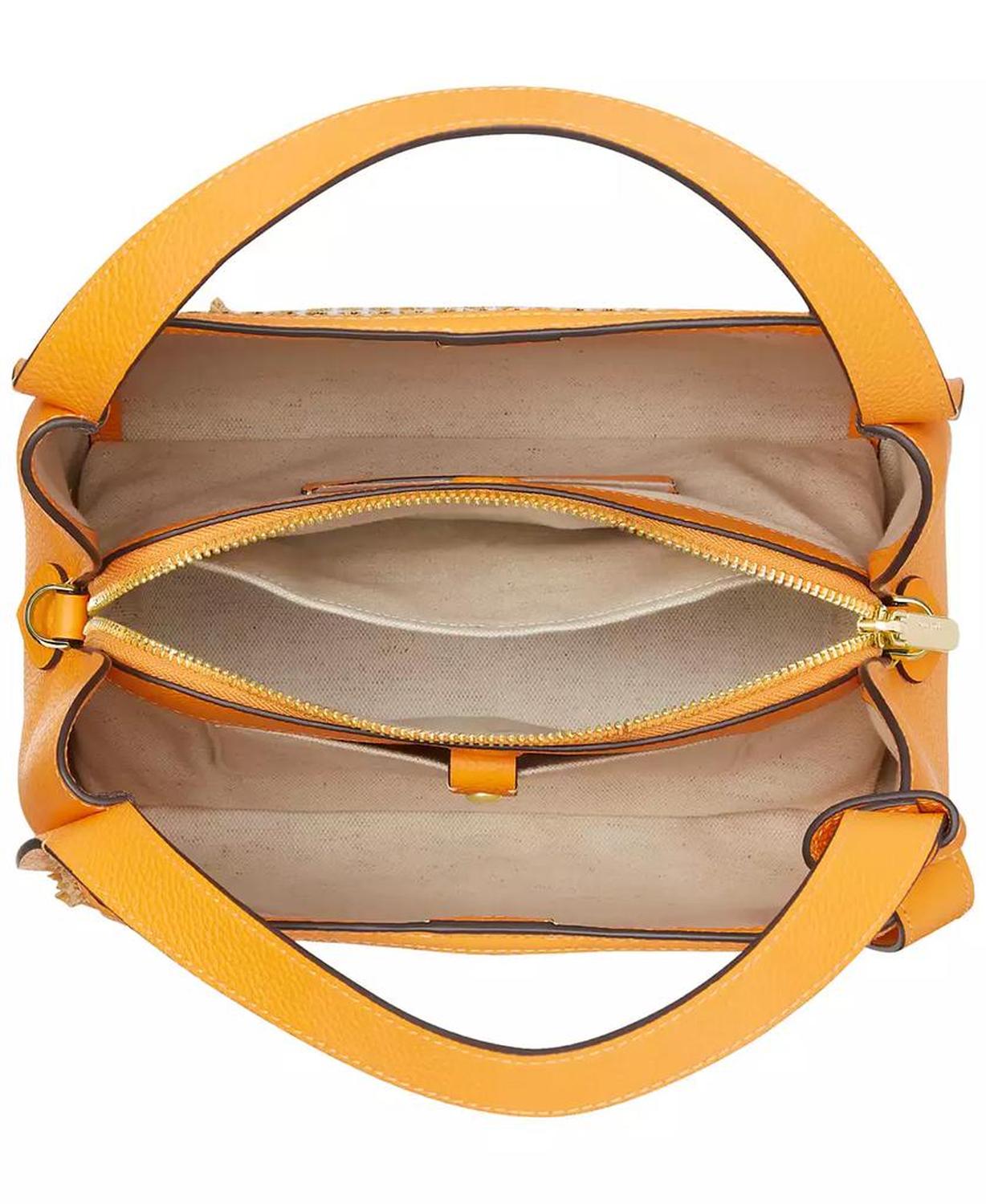 Knott Raffia Tweed Crossbody Tote
