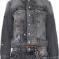 Fray Charm Shrunken Trucker Denim Jacket