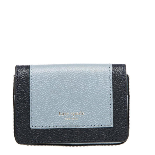 Kate Spade Two Tone Blue Leather Margaux Card Case..
