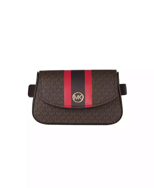 Michael Kors Women's Logo belt bag with stripe