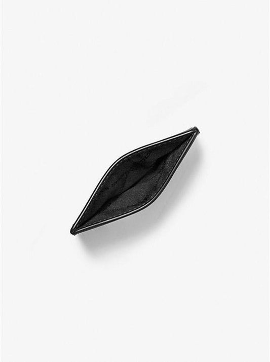 Hudson Embossed Pebbled Leather Tall Card Case