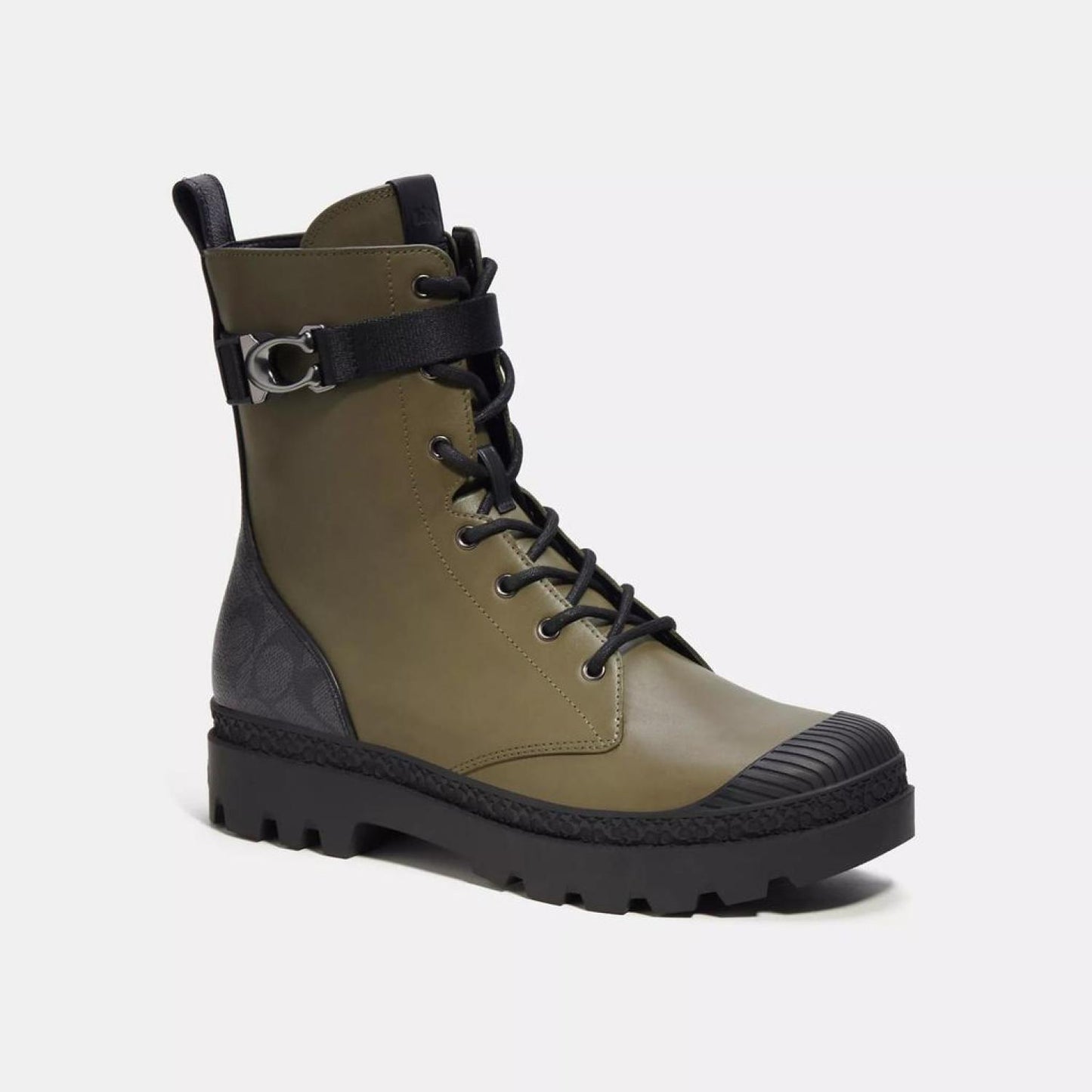 Coach Outlet Tucker Boot With Signature Canvas