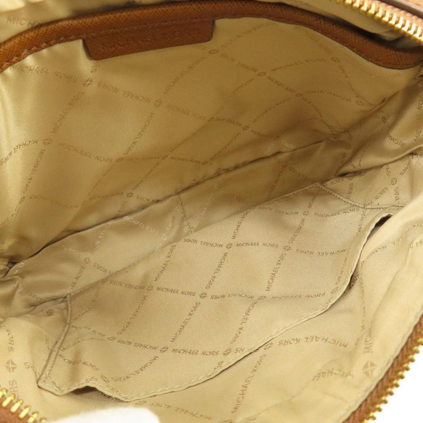 Leather Coated Canvas Shoulder Bag (Pre-Owned)