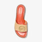 Hannah Straw Slide Sandal