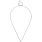 Faux Cultivated Pearl Signature Tea Rose Handbag Pendant Necklace