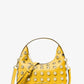 Ember Small Embellished Pebbled Leather Messenger Bag