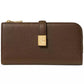 Deco Pebbled Leather Zip Slim Wallet