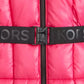 Girls 7-16 Active Belted Stadium Puffer Jacket With Faux-Fur Trim