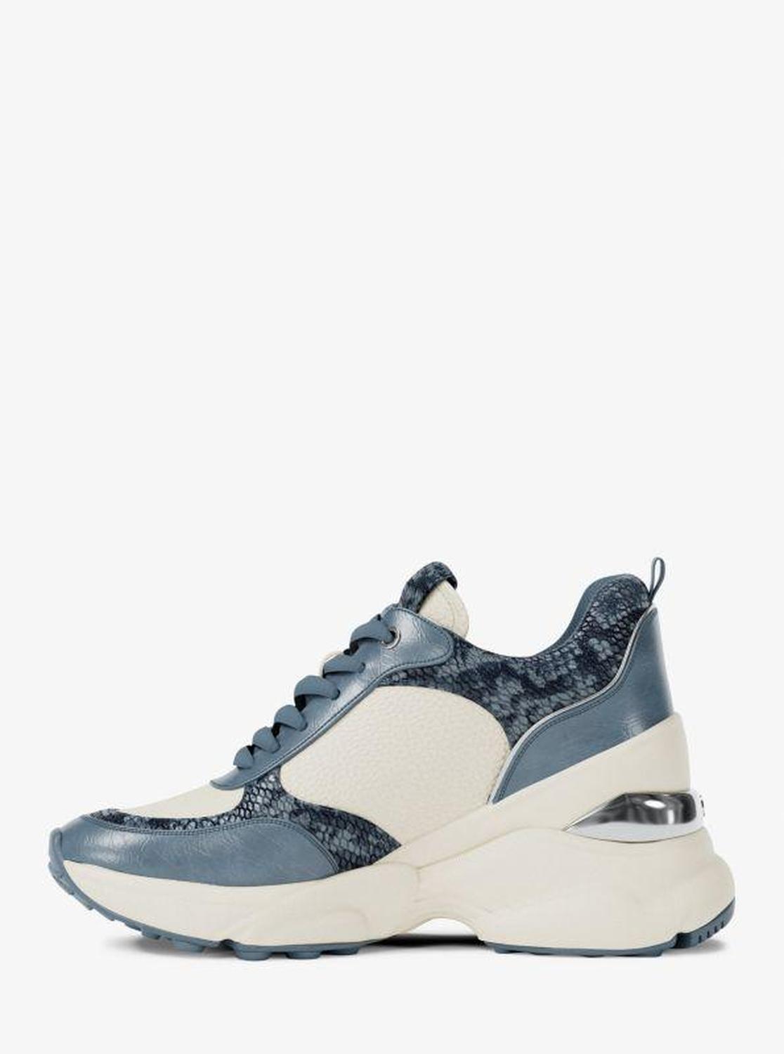 Katrina Mixed-Media Wedge Trainer