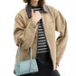 Swing Zip Leather Shoulder Bag 20