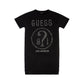 Big Girls French Terry Rhinestone and Embroidered Logo Sweatshirt Dress