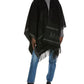 Logo Jacquard Wool Cape