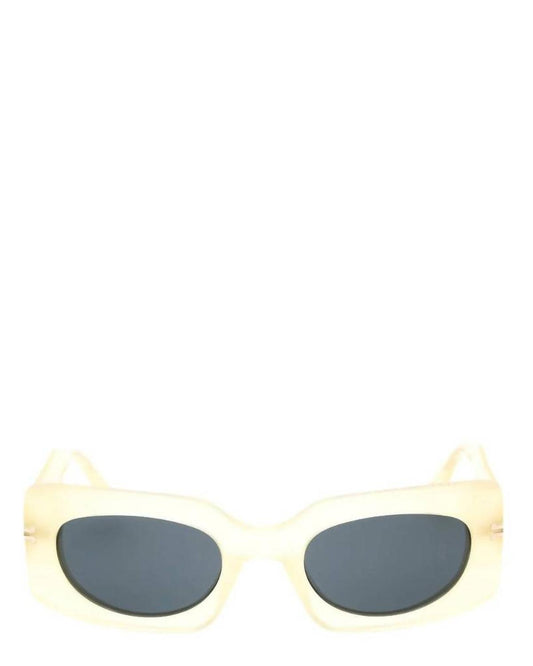 Women's Rectangular Sunglasses In Yellow/grey