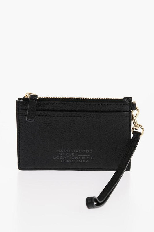 Textured Leather Card Holder With Zip