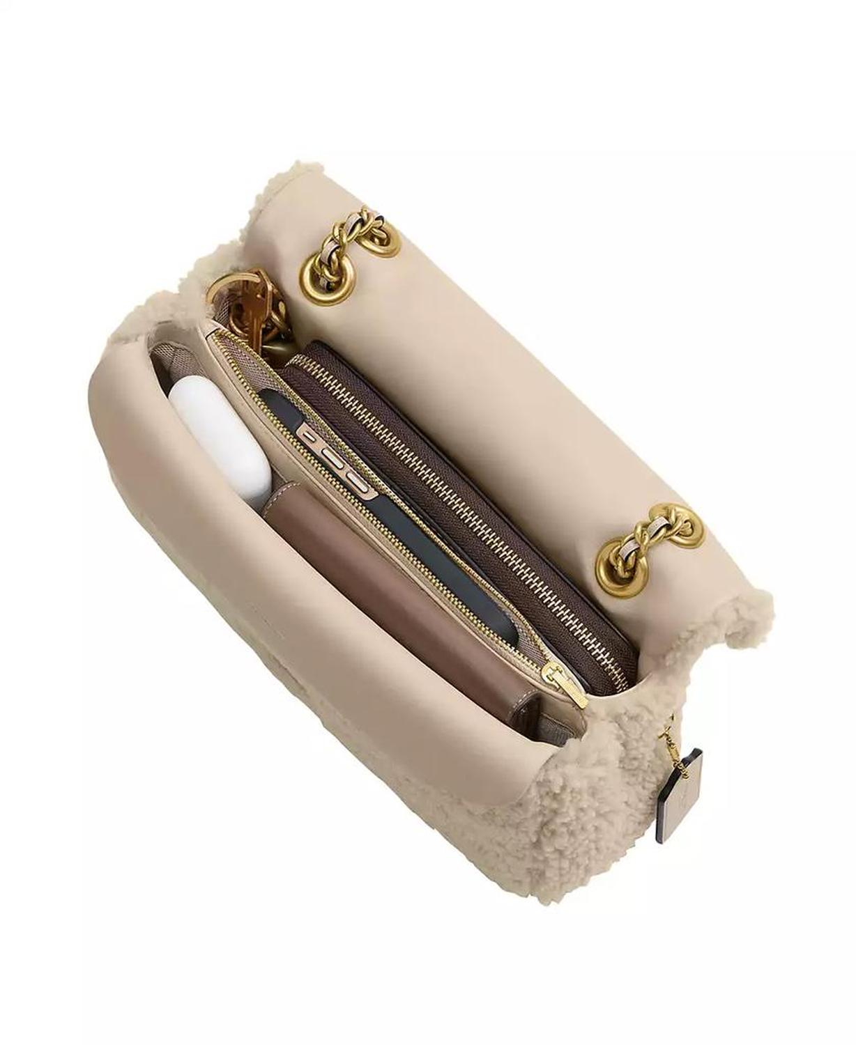 Tabby Medium Shearling Shoulder Bag 26