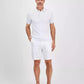 Men's Pointelle Stripe Polo Shirt