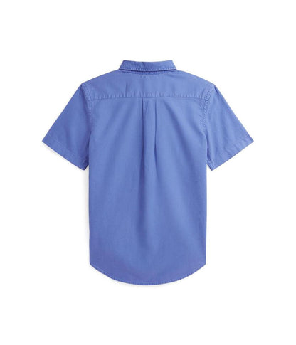 Cotton Oxford Short Sleeve Shirt (Big Kid)