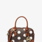 Thompson Extra-Small Polka Dot Signature Logo Satchel