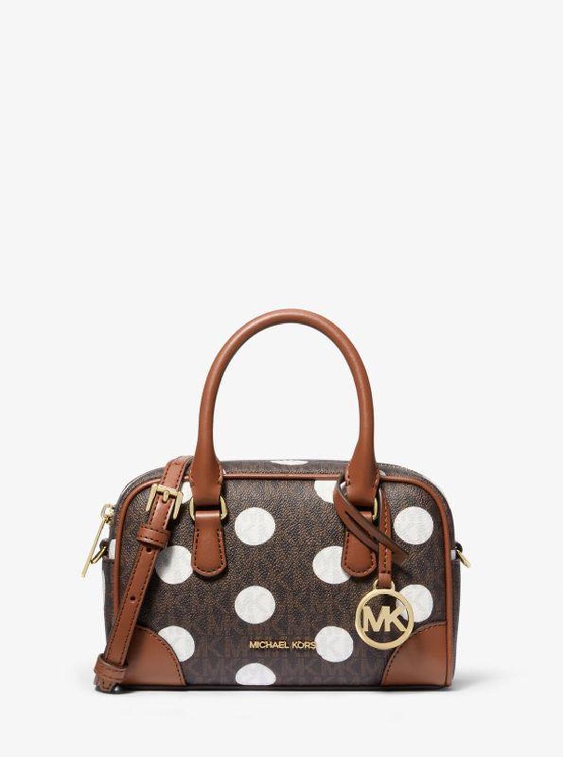 Thompson Extra-Small Polka Dot Signature Logo Satchel