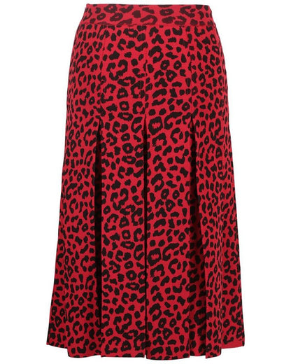 Gucci Leopard Silk-Blend Skirt